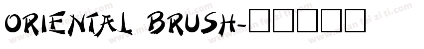 ORIENTAL BRUSH字体转换